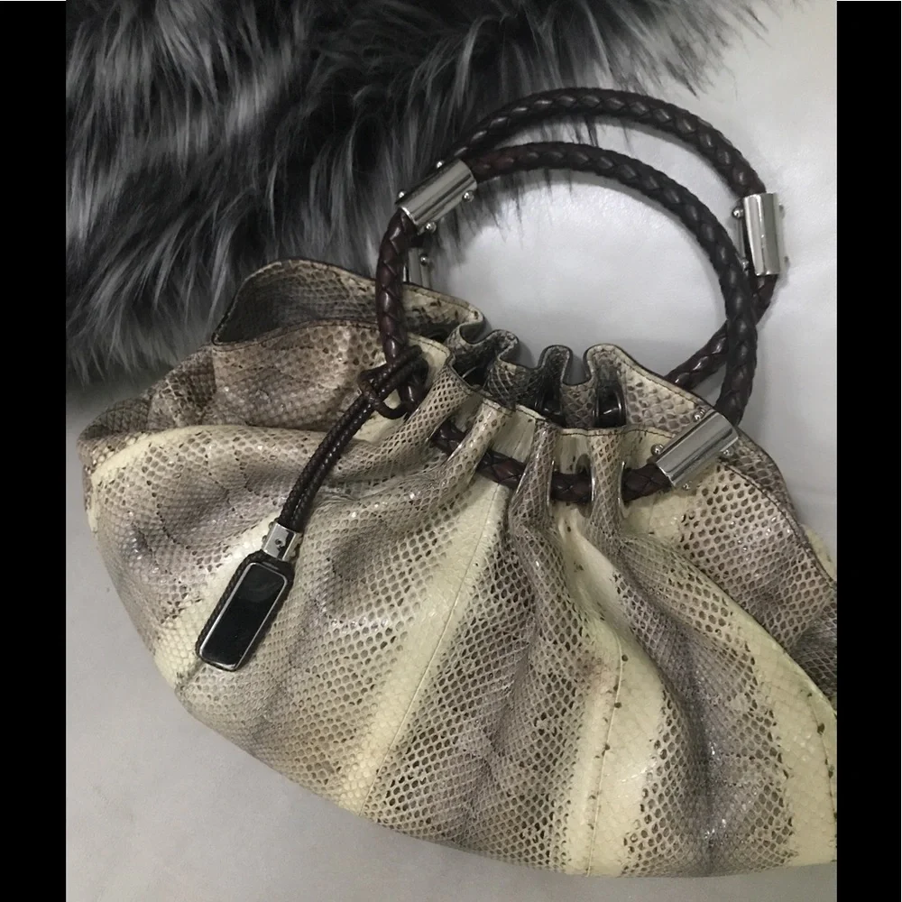 Michael‎ Kors Snakeskin Skorpios Ring Hobo